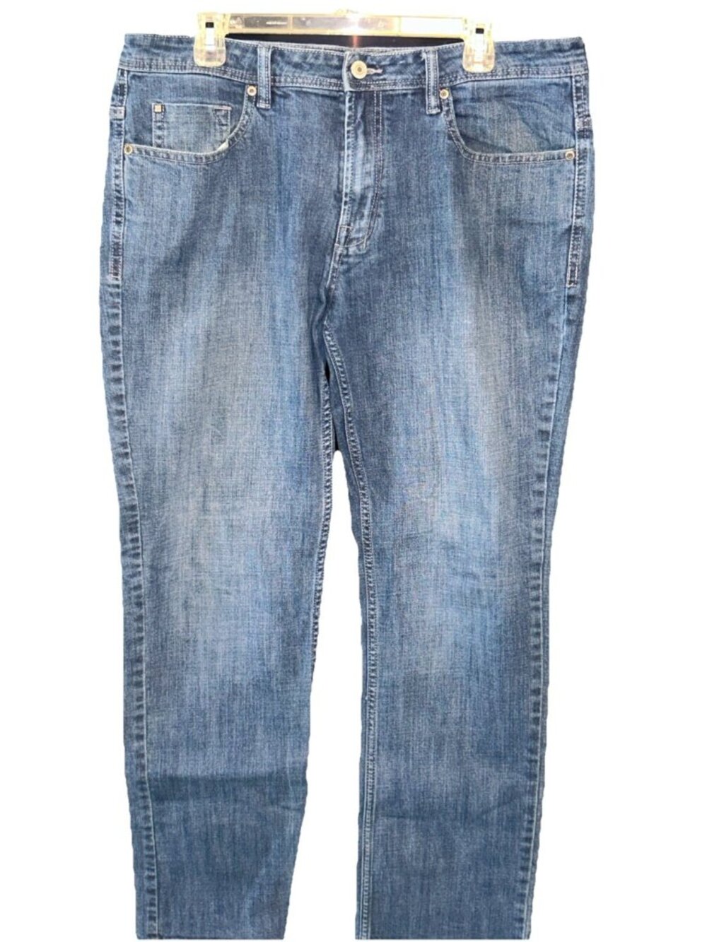 Buffalo David Bitton Jackson-X Jeans Mens 36x34 Blue Cotton Straight Leg Stretch